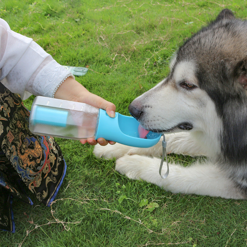 3-in-1 Portable Pet Water Bottle & Food Feeder