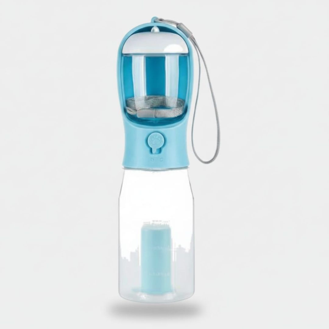 3-in-1 Portable Pet Water Bottle & Food Feeder