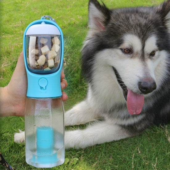 3-in-1 Portable Pet Water Bottle & Food Feeder